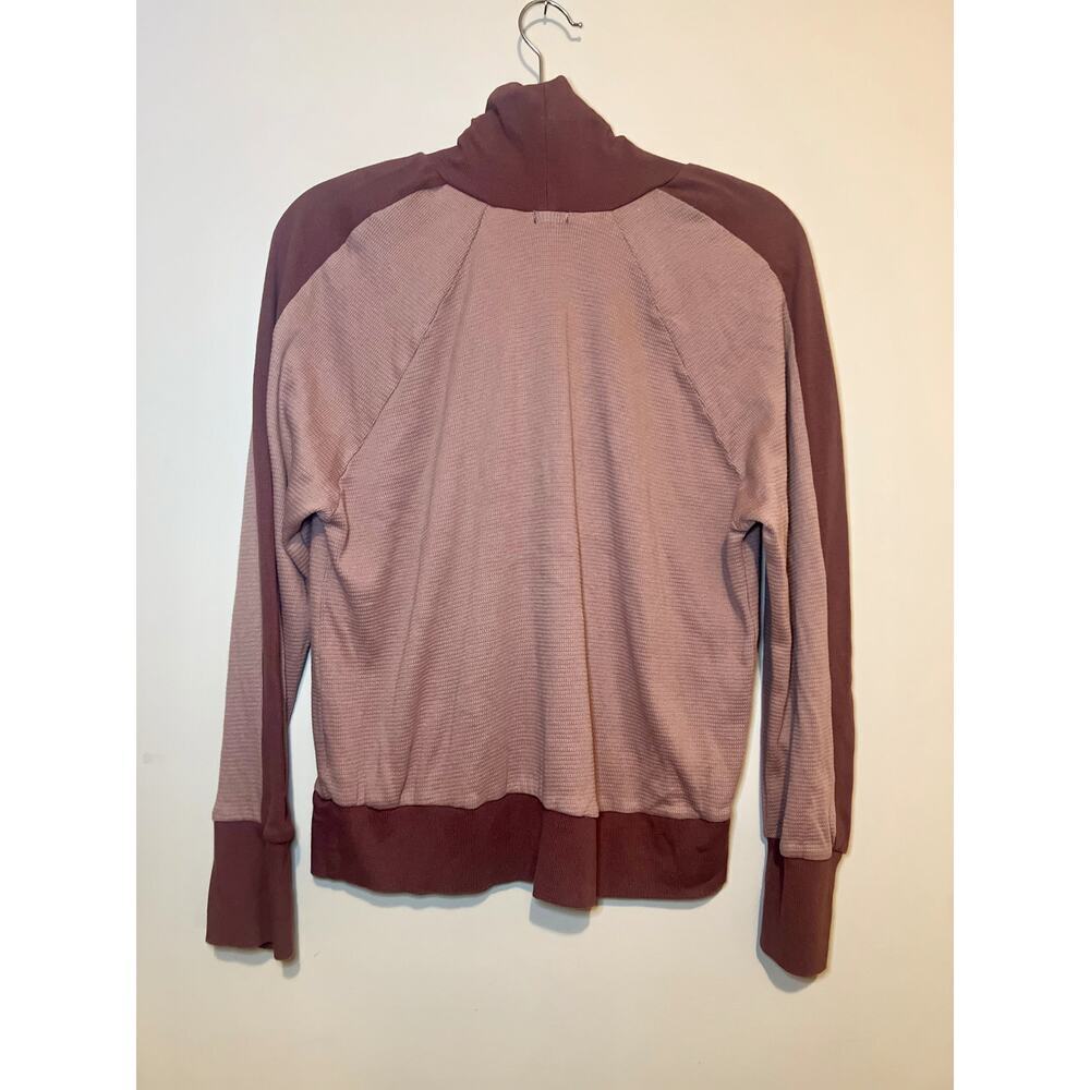 Monrow Funnel Neck Shirt Sweatshirt Top Dry Rose Color Size XL Women's Revolve - Picture 4 of 8